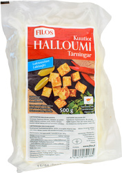 Filos laktoosittomat halloumi-kuutiot PDO 500g