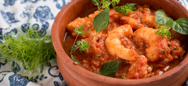 Katkarapu-saganaki