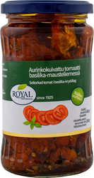 Royal aurinkokuivattu tomaatti basilika-mausteliemessä 360/200g
